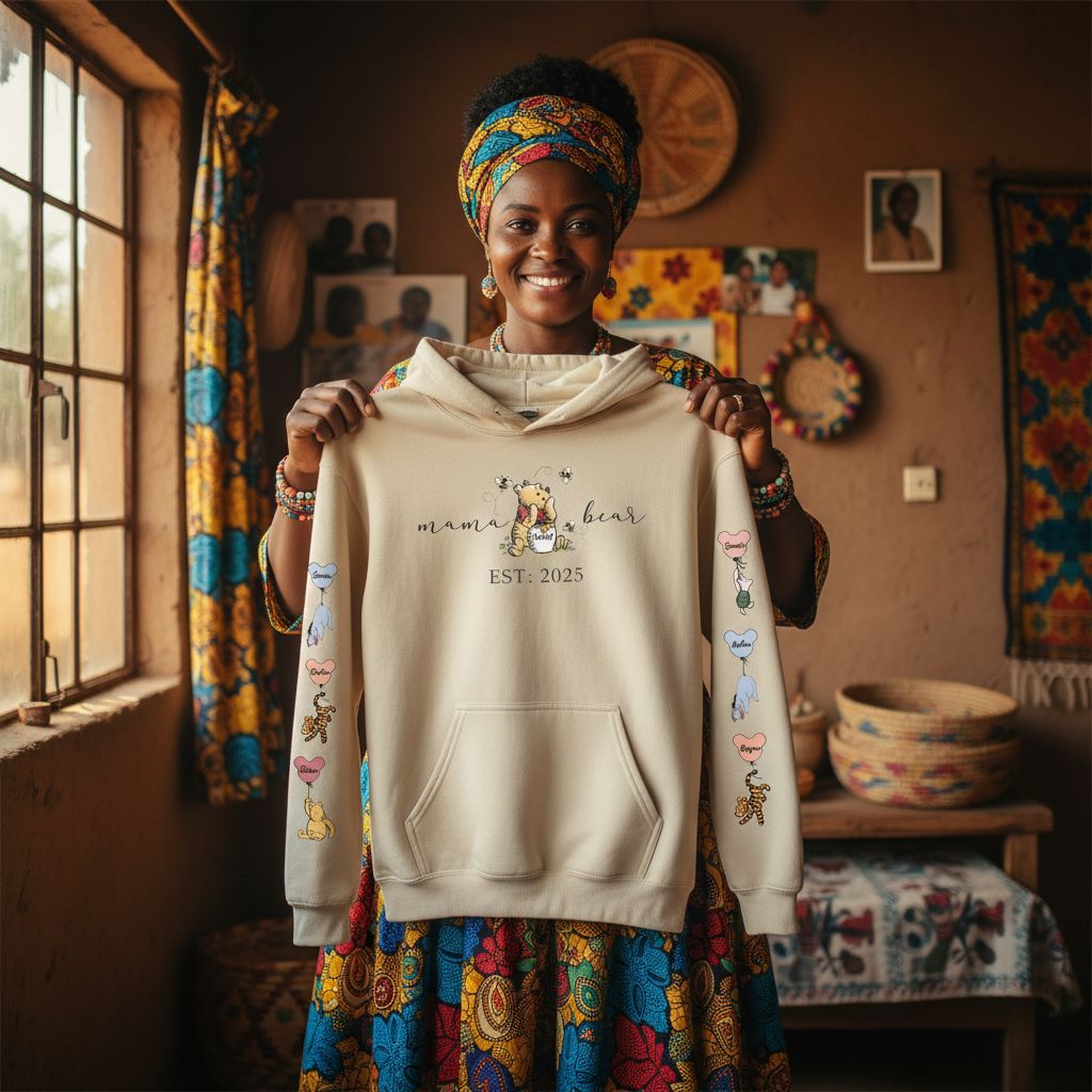 Mama Bear Personalised Hoodie