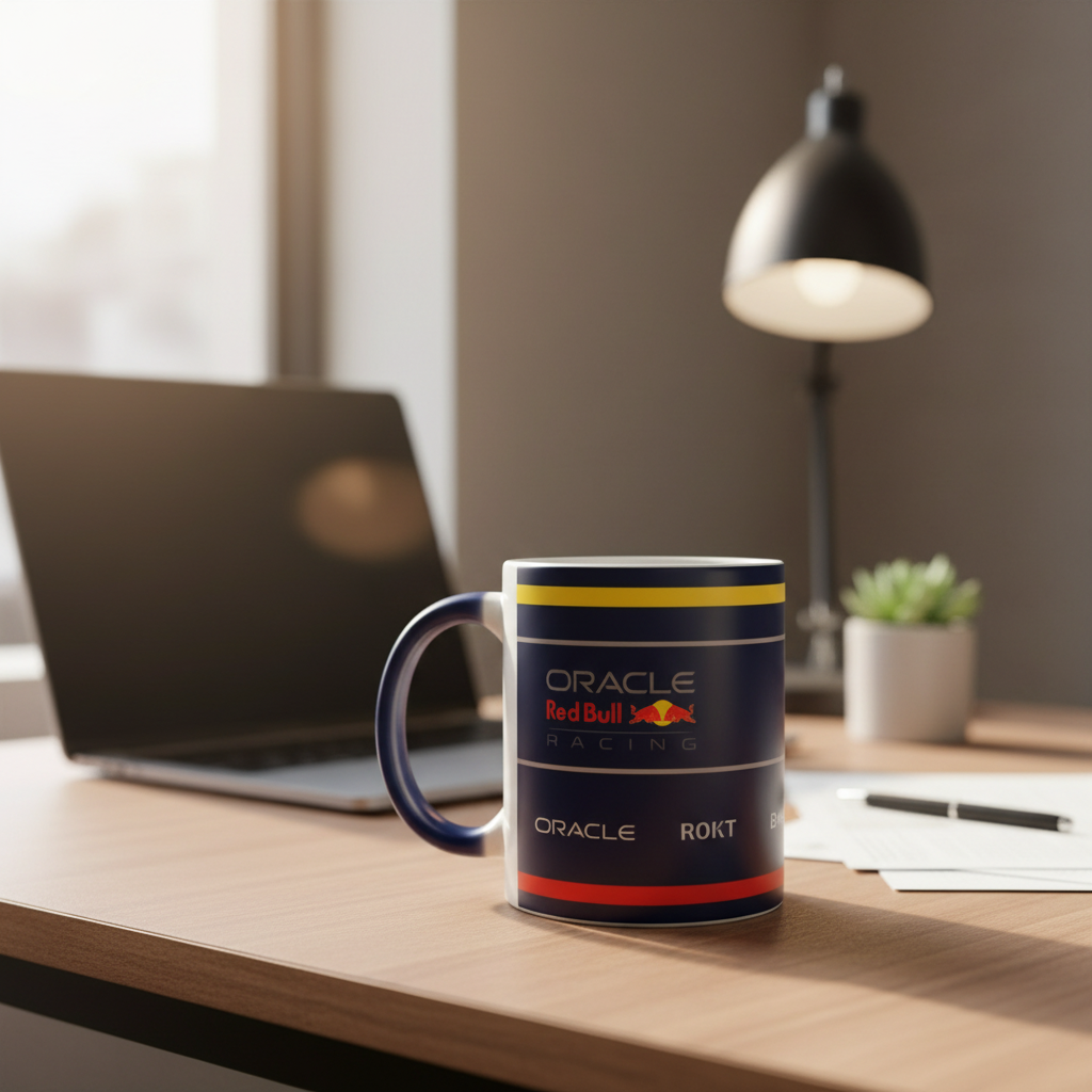 Oracle Red Bull Racing Design 11 oz Matte Magic Mug – Colour Changing Ceramic Mug