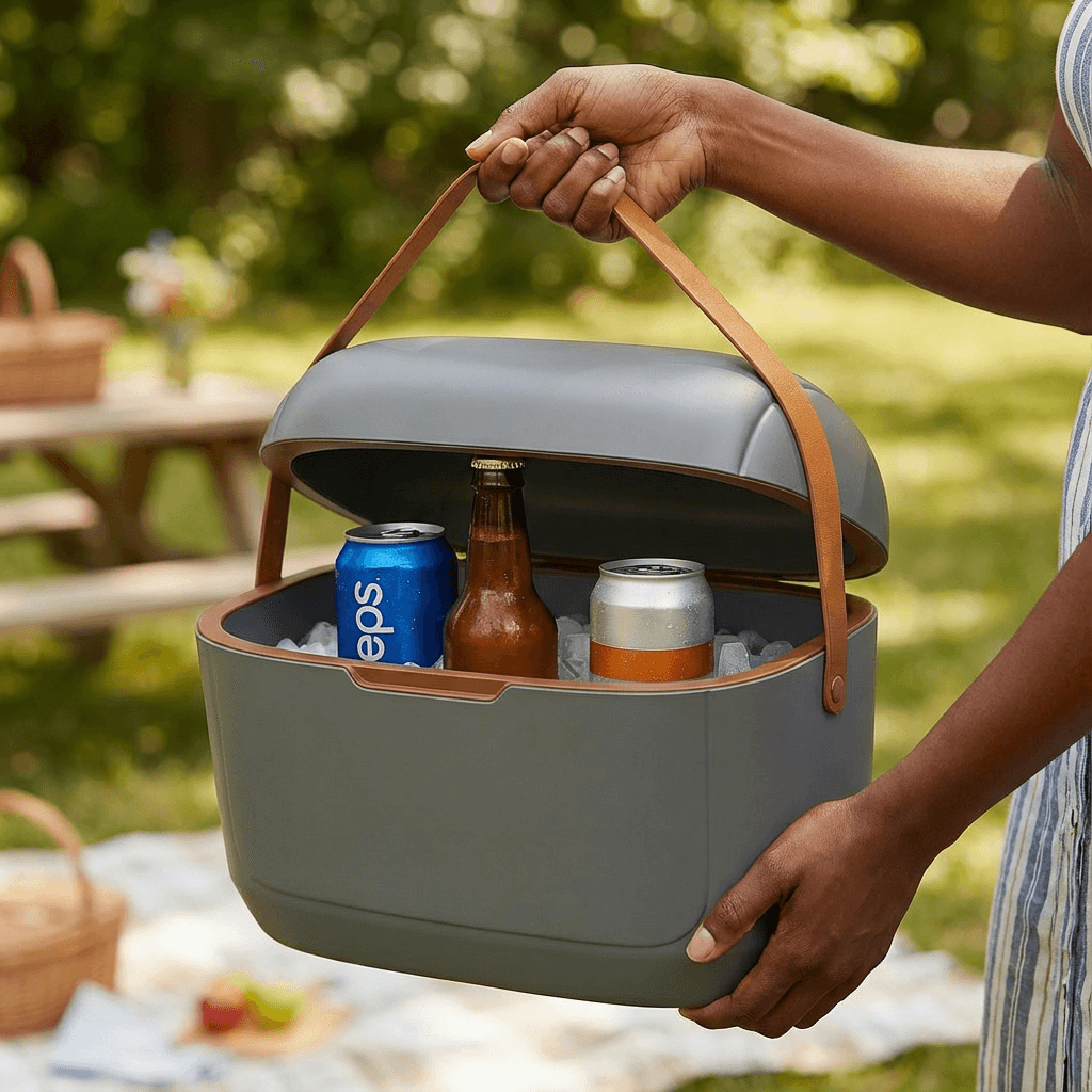 Serendipio Marina Insulated Cooler Bag – 12L | 13 × 8.3 × 9.1 in | Durable Insulated Lunch & Picnic Bag | Black