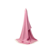 Marquee Lipstick Pink Herringbone Stole By Kinalba