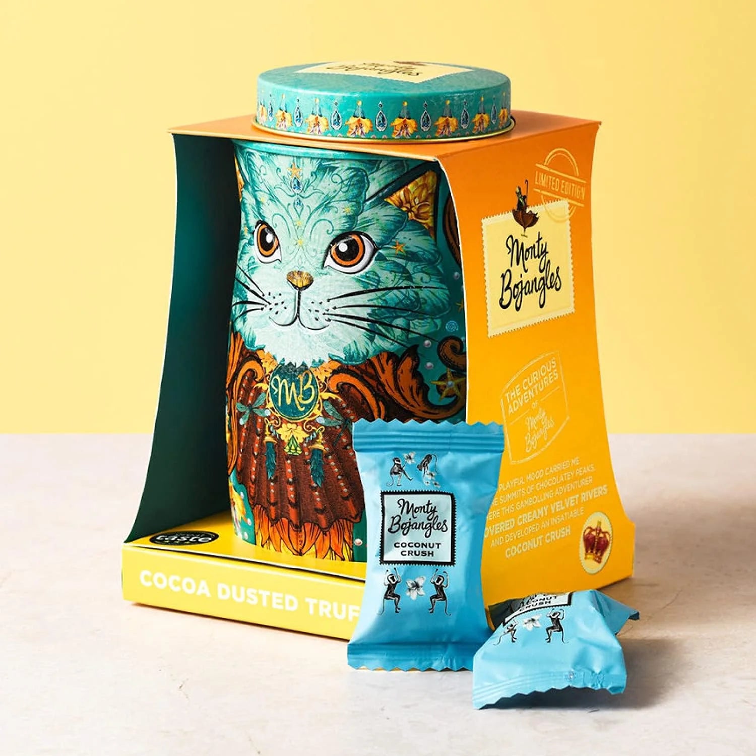 Monty Bojangles Cat Kit-Tins – Assorted Chocolatey Truffles 36 g