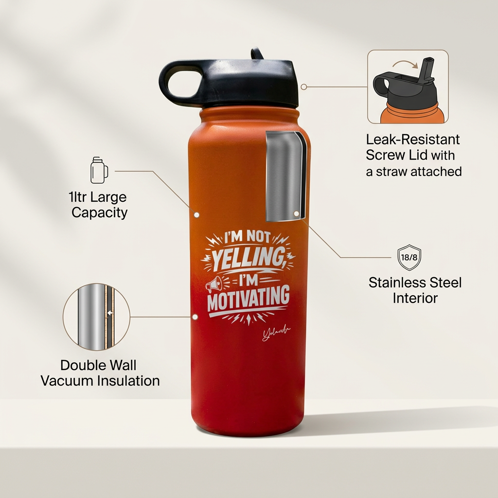 Ombre Hydro Vacuum Water Bottle - 1Litre