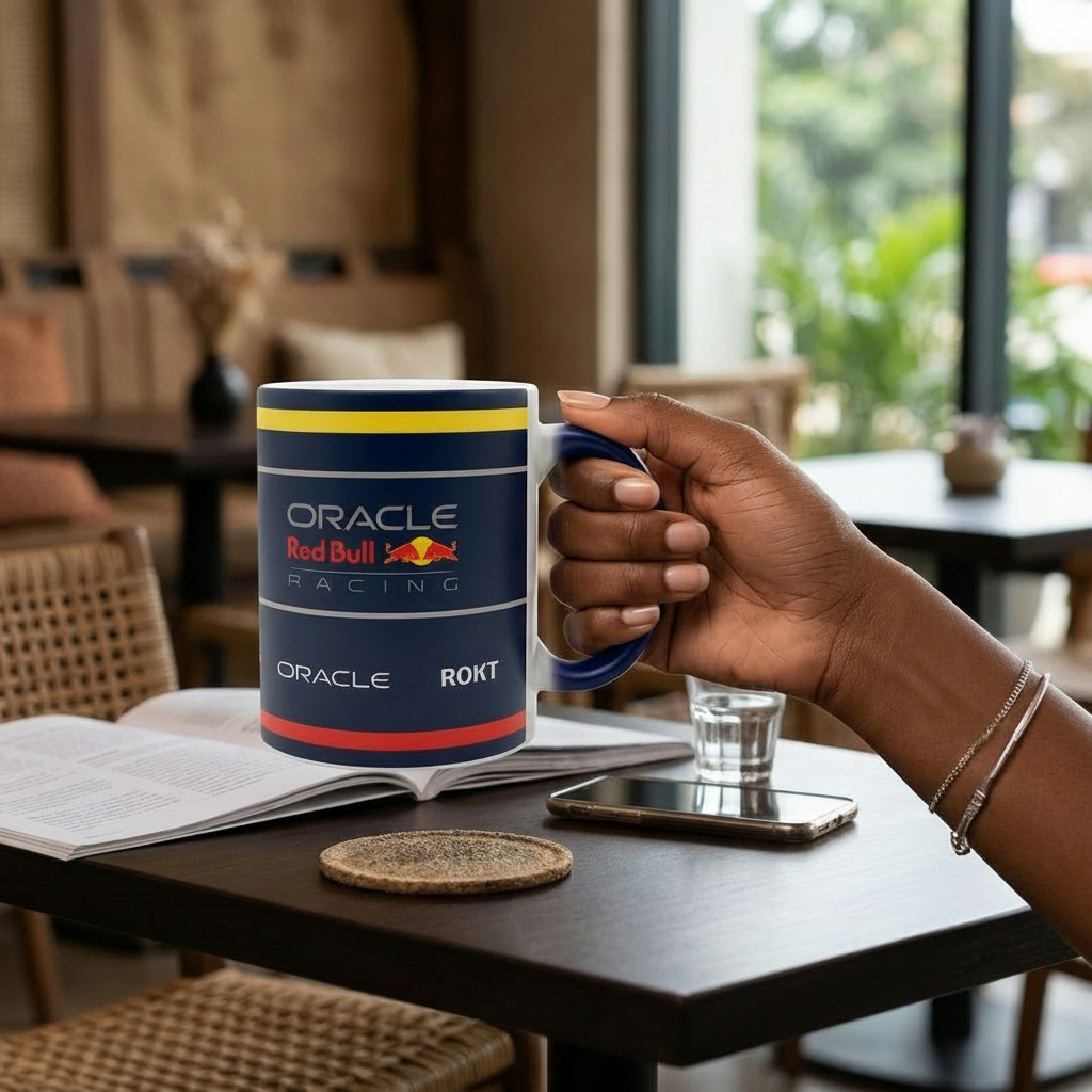 Oracle Red Bull Racing Design 11 oz Matte Magic Mug – Colour Changing Ceramic Mug
