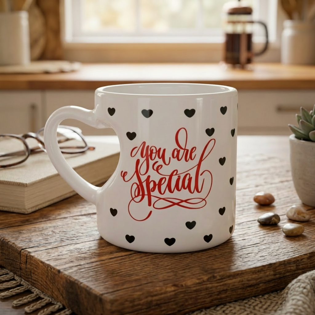 Personalised You Are Special with Name - Heart Shape Handled