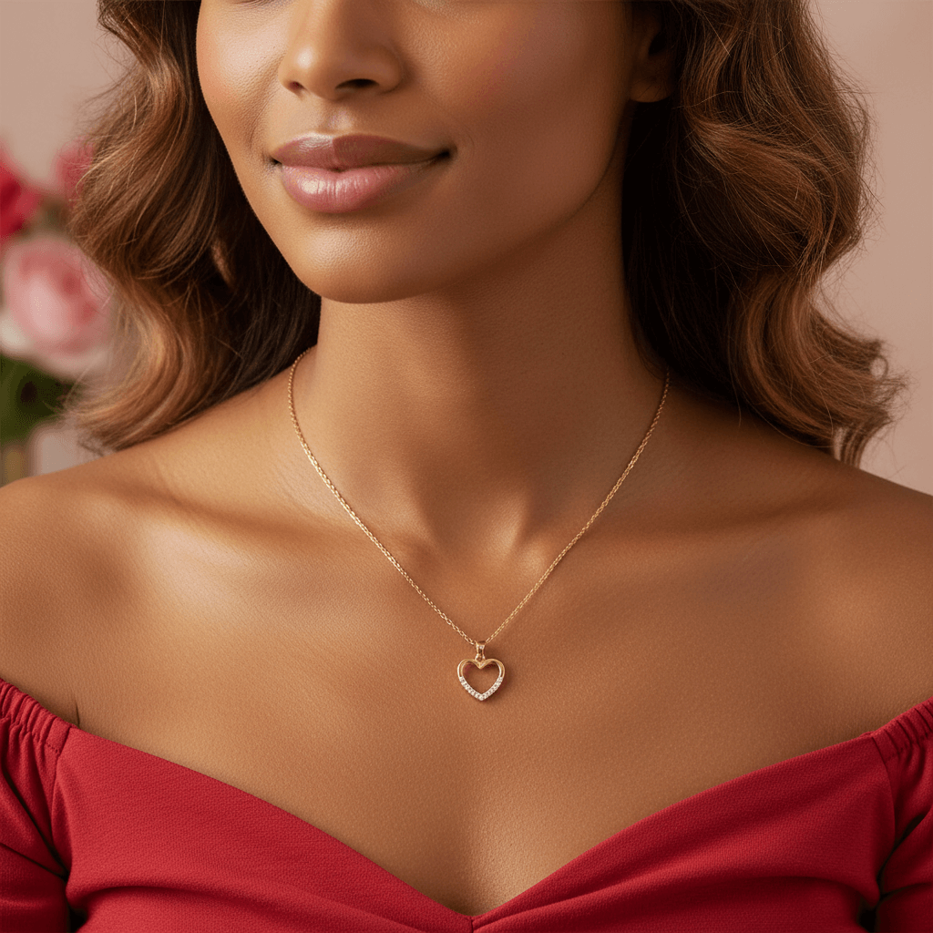 Heart of Gold –18k Gold Plated Pendant Necklace