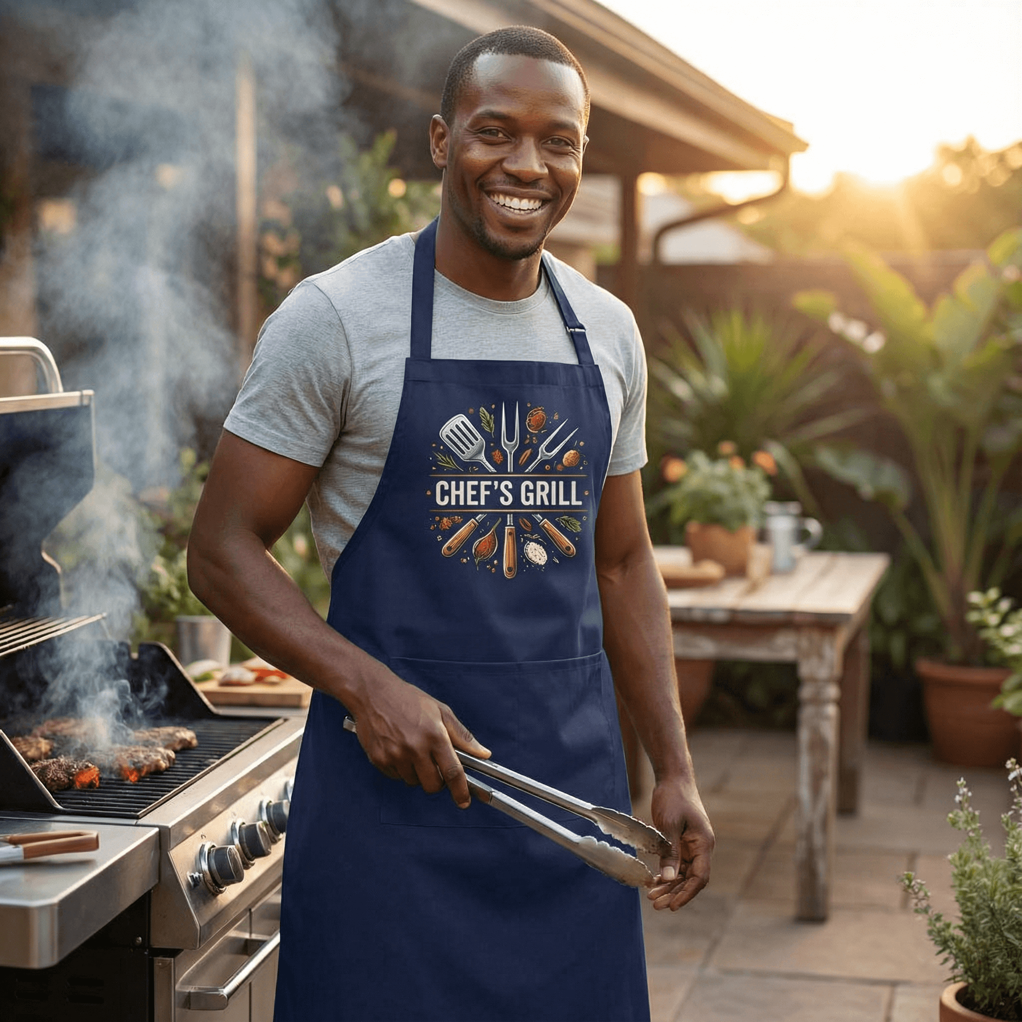 Personalised Bib Apron | Customisable Kitchen & BBQ Apron