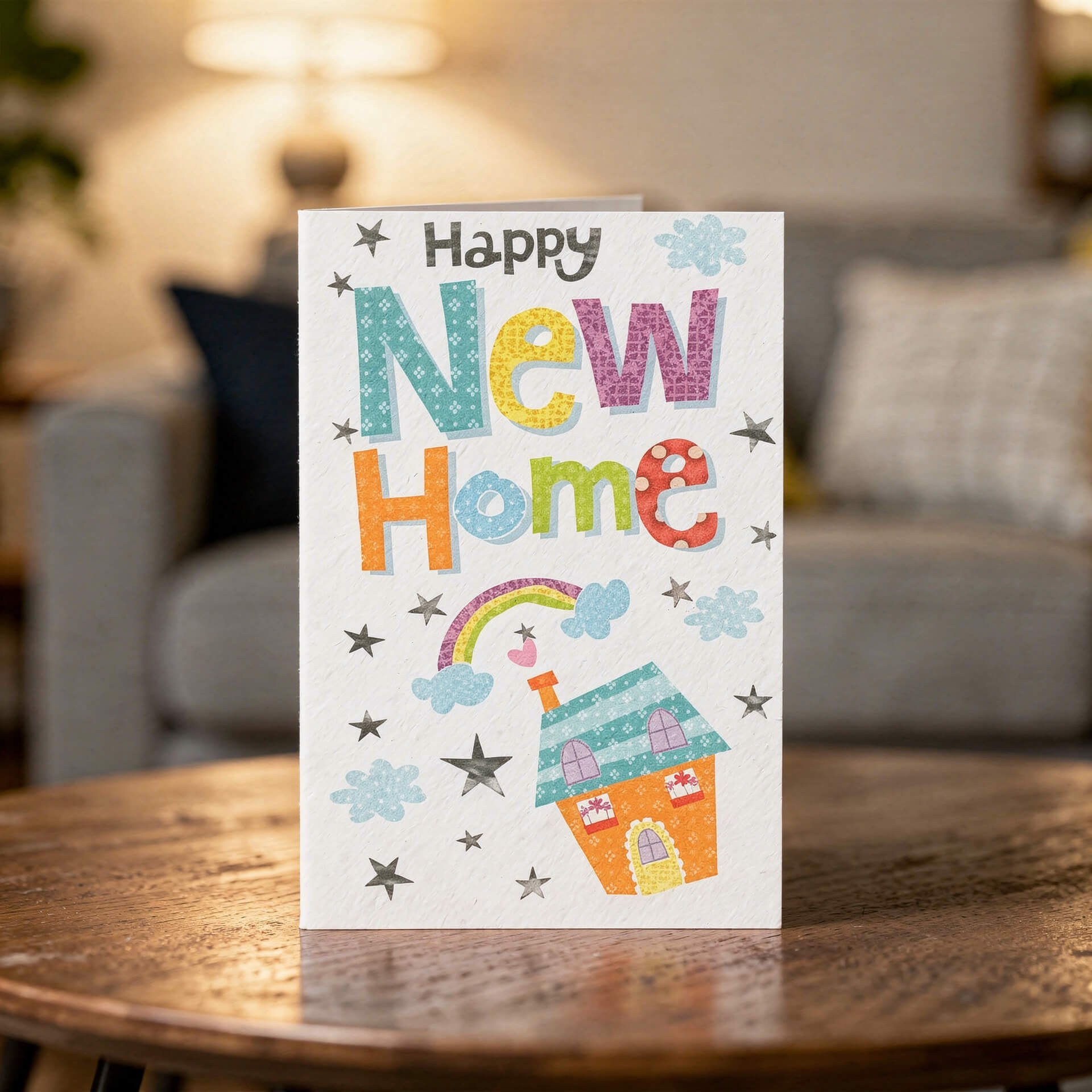 Happy New Home – Colourful Housewarming Celebration Card