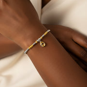 November Birthstone Bracelet – Yellow Citrine