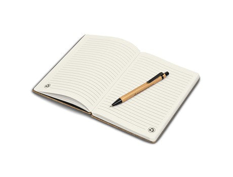 Personalised Bamboo Notebook & Pen Set