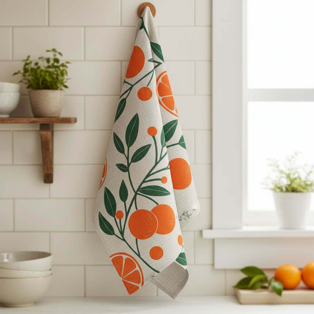 Art Carte Illustrated Tea Towel