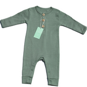 Organic Cotton Buttoned Romper