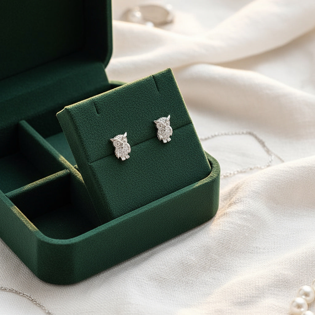 Owl Stud Earrings