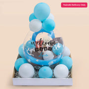 Personalised Stuffed Bubble Balloon - Baby Boy