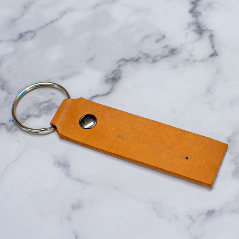 Personalised Genuine Leather Keychain