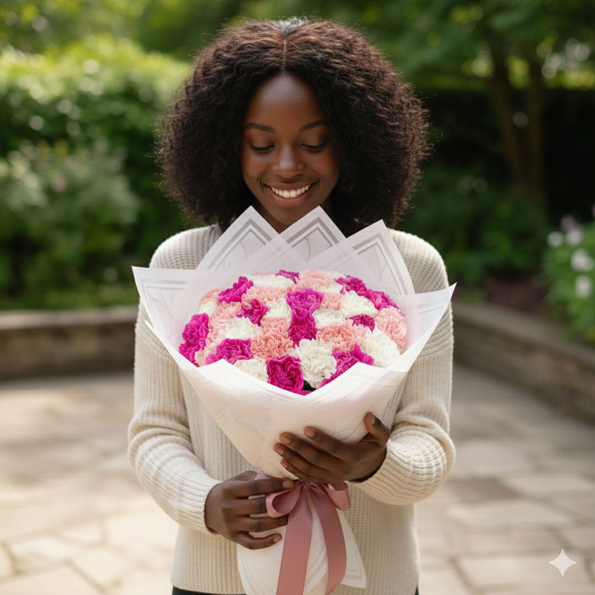 Pink Fusion Carnations Bouquet