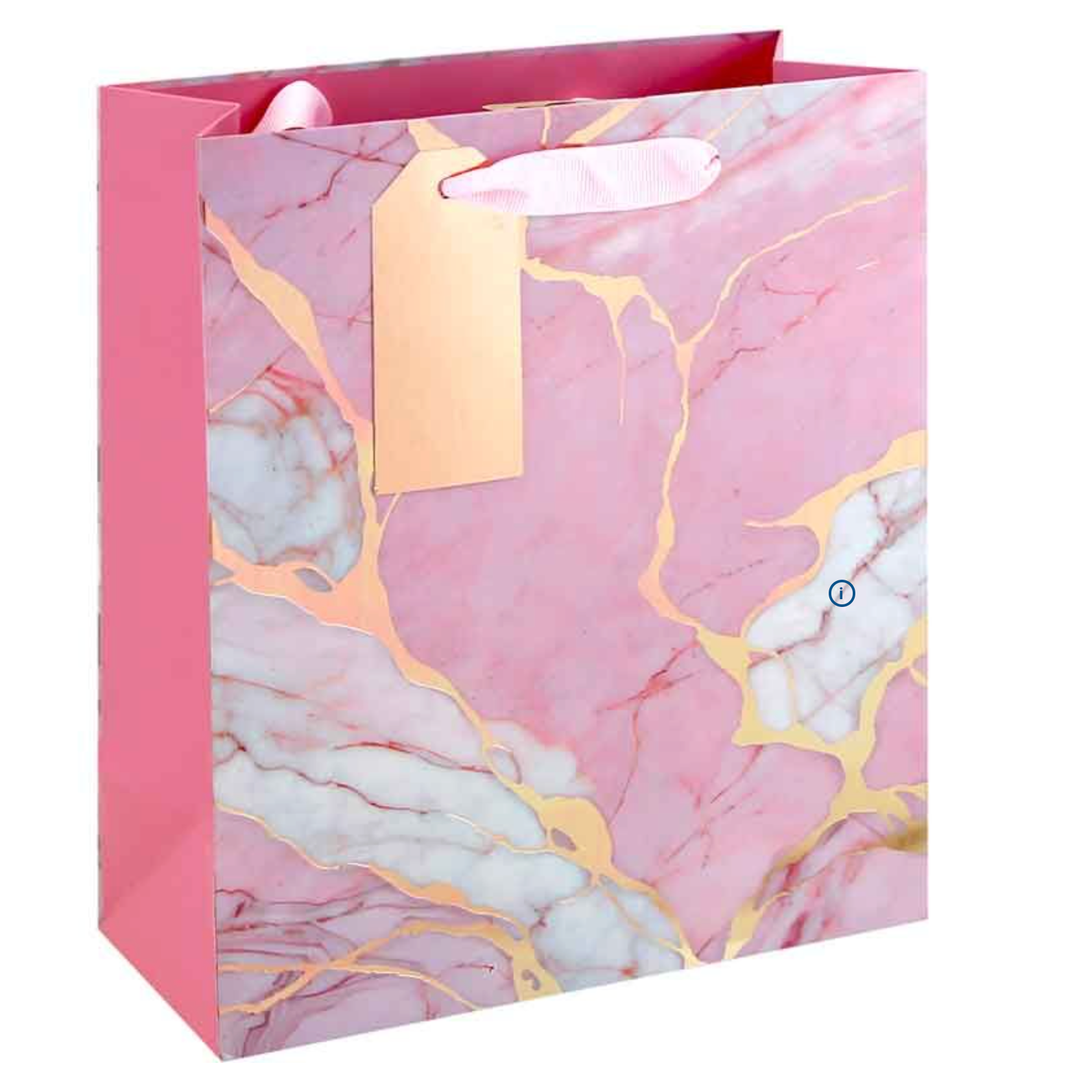 Pink Marble Gift Bag – Medium & Large Elegant Gift Bag
