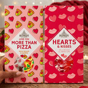 Bonds Hearts & Kisses Gummy Sweet Pun Boxes – 140g