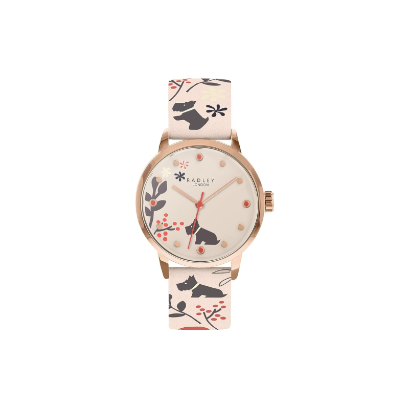 RADLEY Floral Ladies Leather Strap Epping Forest Watch