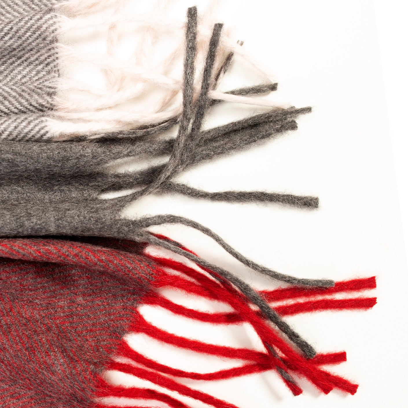 Kinalba Callan Cashmere Red Reiver Check Scarf/Shawl