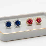 Regina Crystal Pierced Earrings