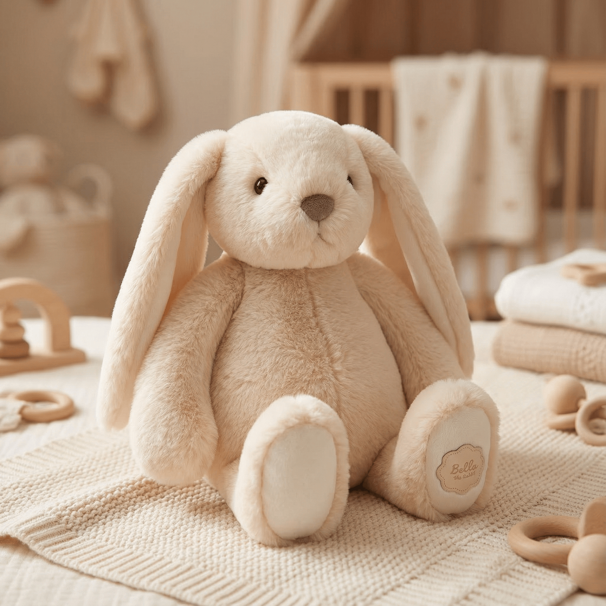 Bella the Bunny – 30cm Cream Plush for Baby & Toddler