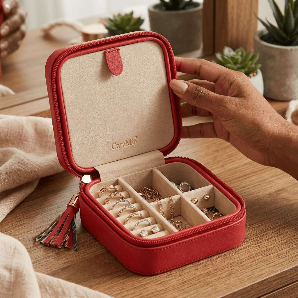 Catwalk Jewellery Travel Case – Statement Red Jewellery Organiser