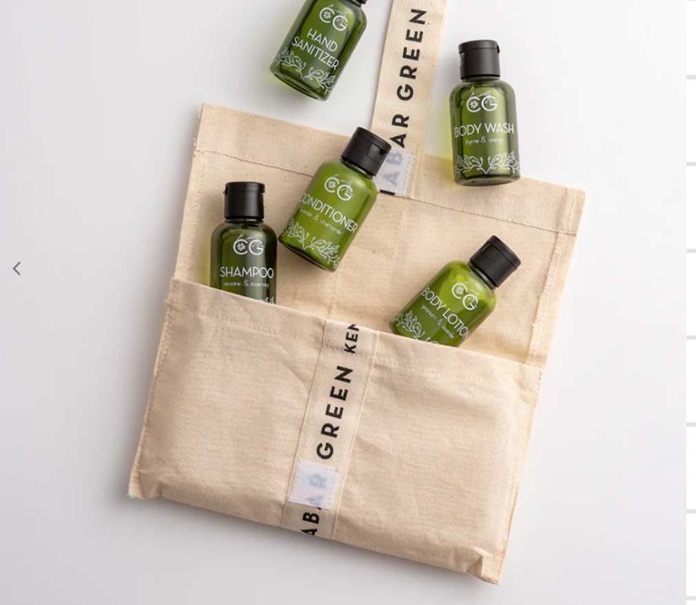 Cinnabar Green Safari Travel Set – 5-Piece Luxury Travel Essentials (50ml Each)