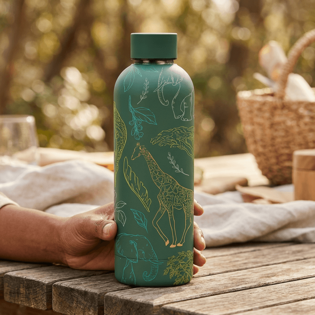 The Art Carte Insulated Bottle - 500ml Green Edition