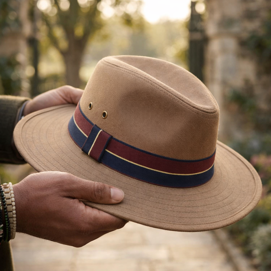 Savannah Cotton Fedora Hat – Classic Safari Style 100% Cotton