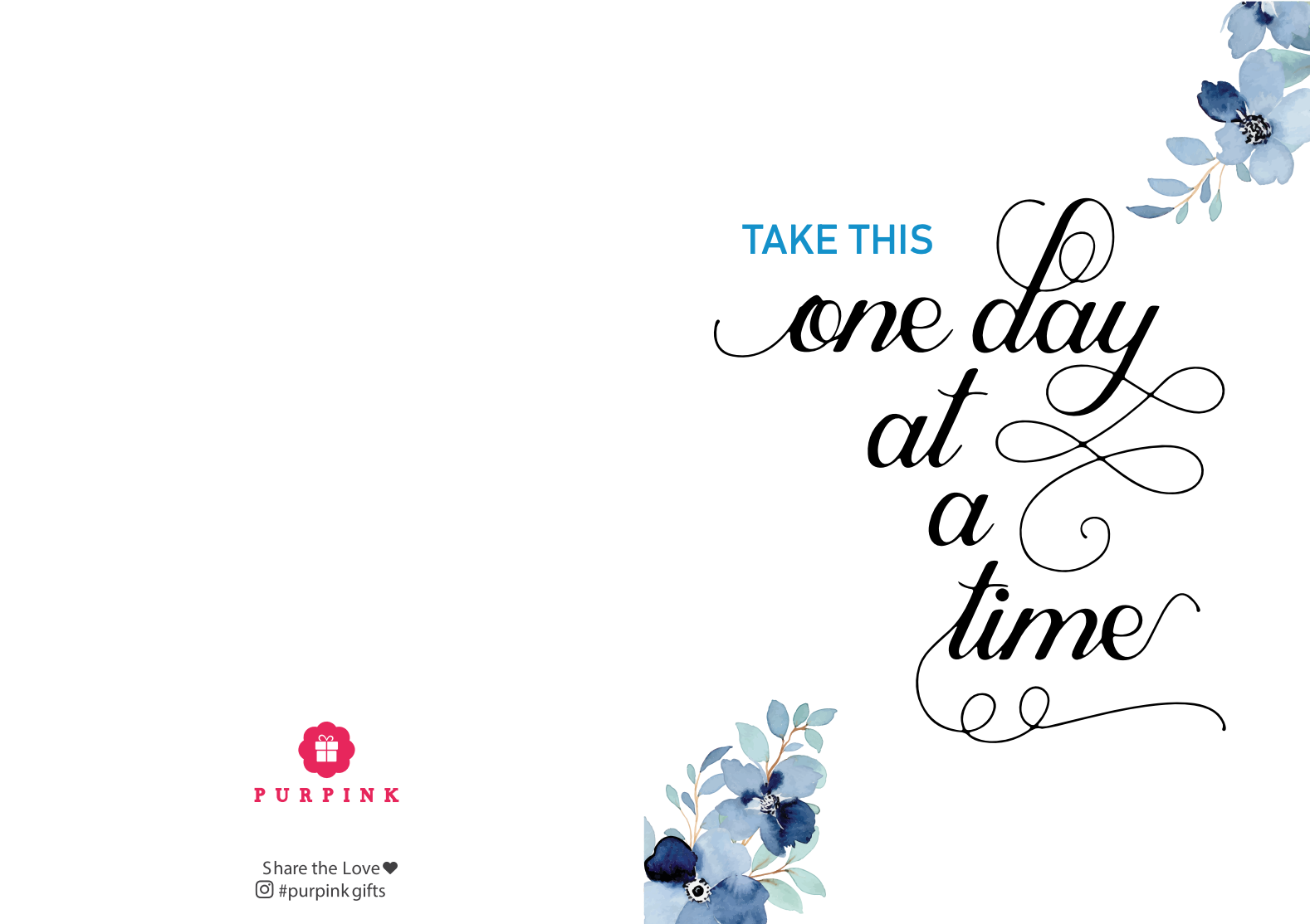 One Day At A Time A6 Card