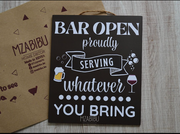 Bar Open Proudly Wall Hanging Plaque