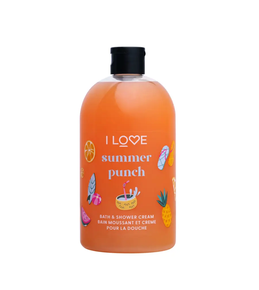 I LOVE Shower & Bath Cream – Summer Punch 500ml