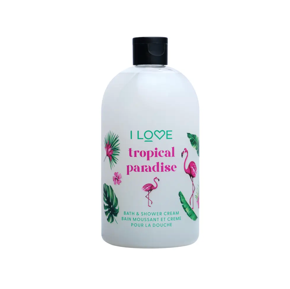 I LOVE Shower & Bath Cream – Tropical Paradise 500ml
