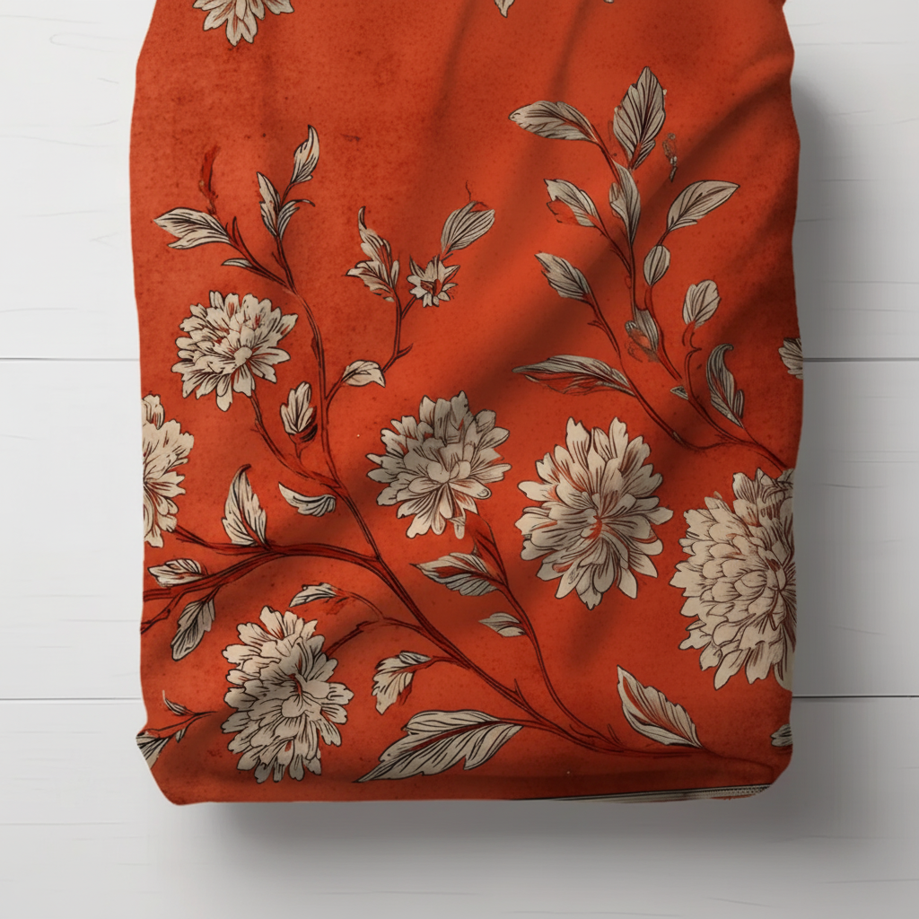 Butterfly Garden Soft Feel Boxed Scarf – 180 × 65 cm Gift Scarf (Blue, Orange, Pink)