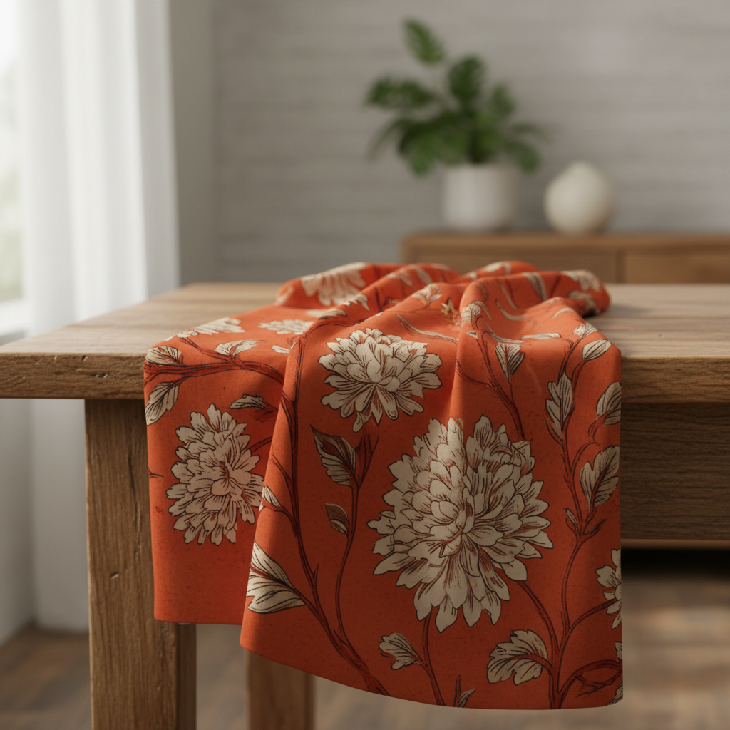 Butterfly Garden Soft Feel Boxed Scarf – 180 × 65 cm Gift Scarf (Blue, Orange, Pink)