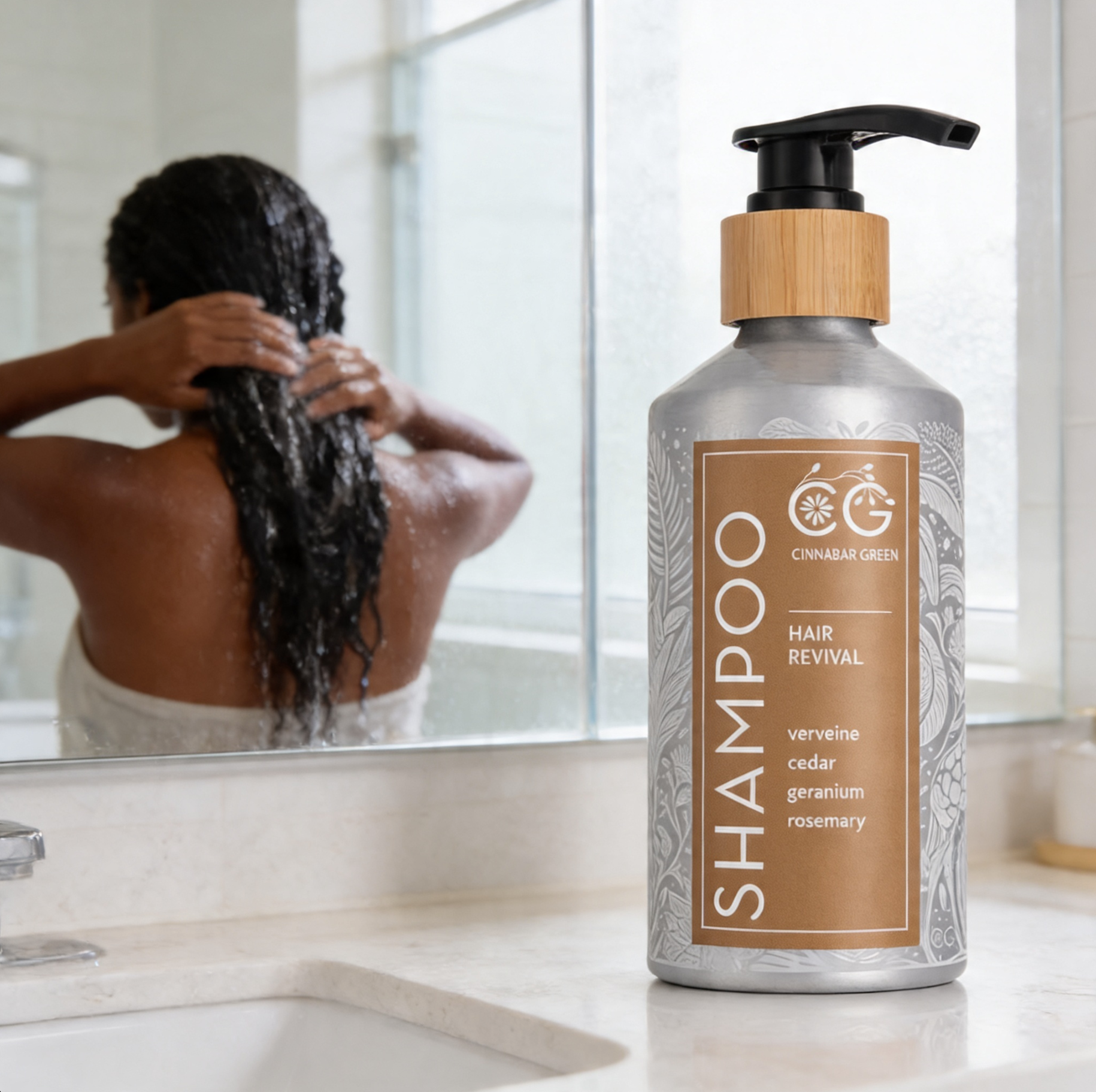 Cinnabar Green Verveine & Rosemary Shampoo – 370ml