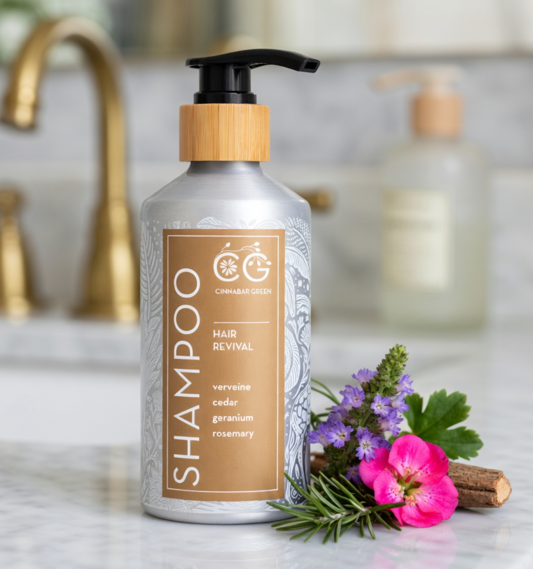 Cinnabar Green Verveine & Rosemary Shampoo – 370ml