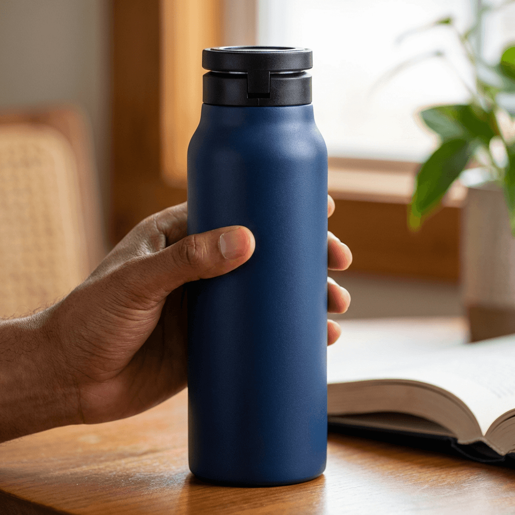 The SnapStand MagSafe Magnetic Water Bottle with Phone Holder, 750ml