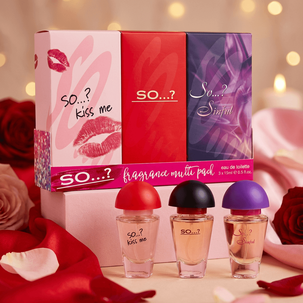 So…? Romantic Trio Eau de Toilette Gift Set (3 × 15ml)