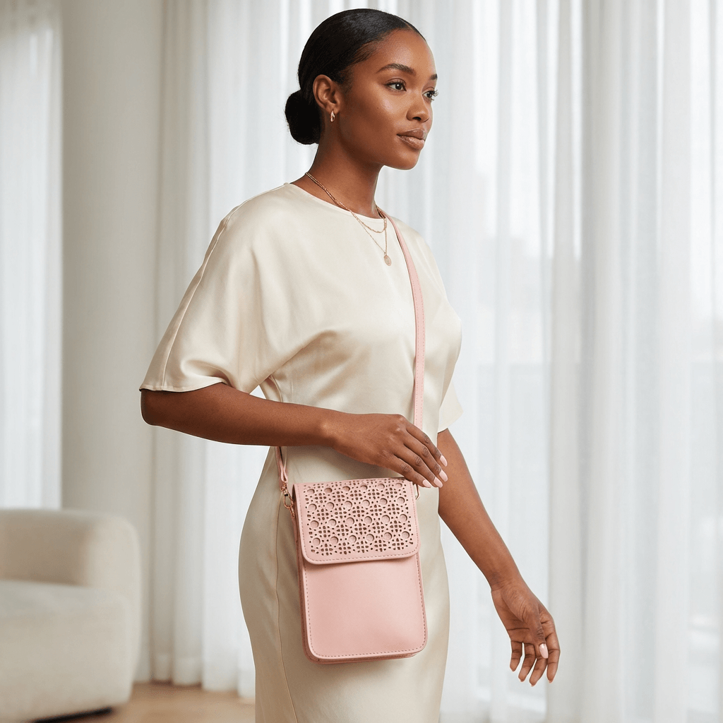 Sophia PU Leather Crossbody Wallet