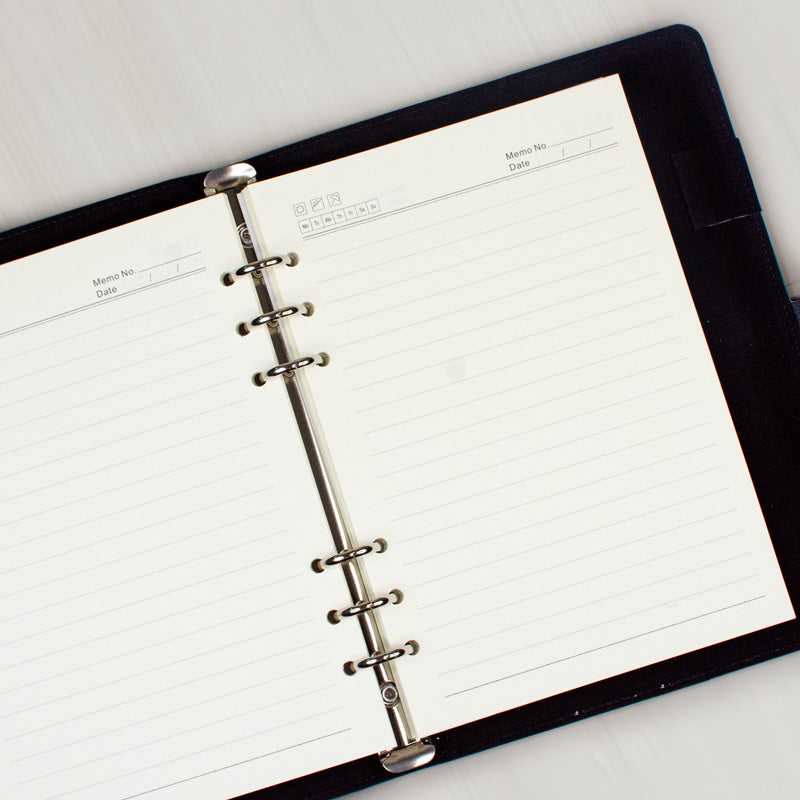 Personalised B5 Blue Leather Notebook