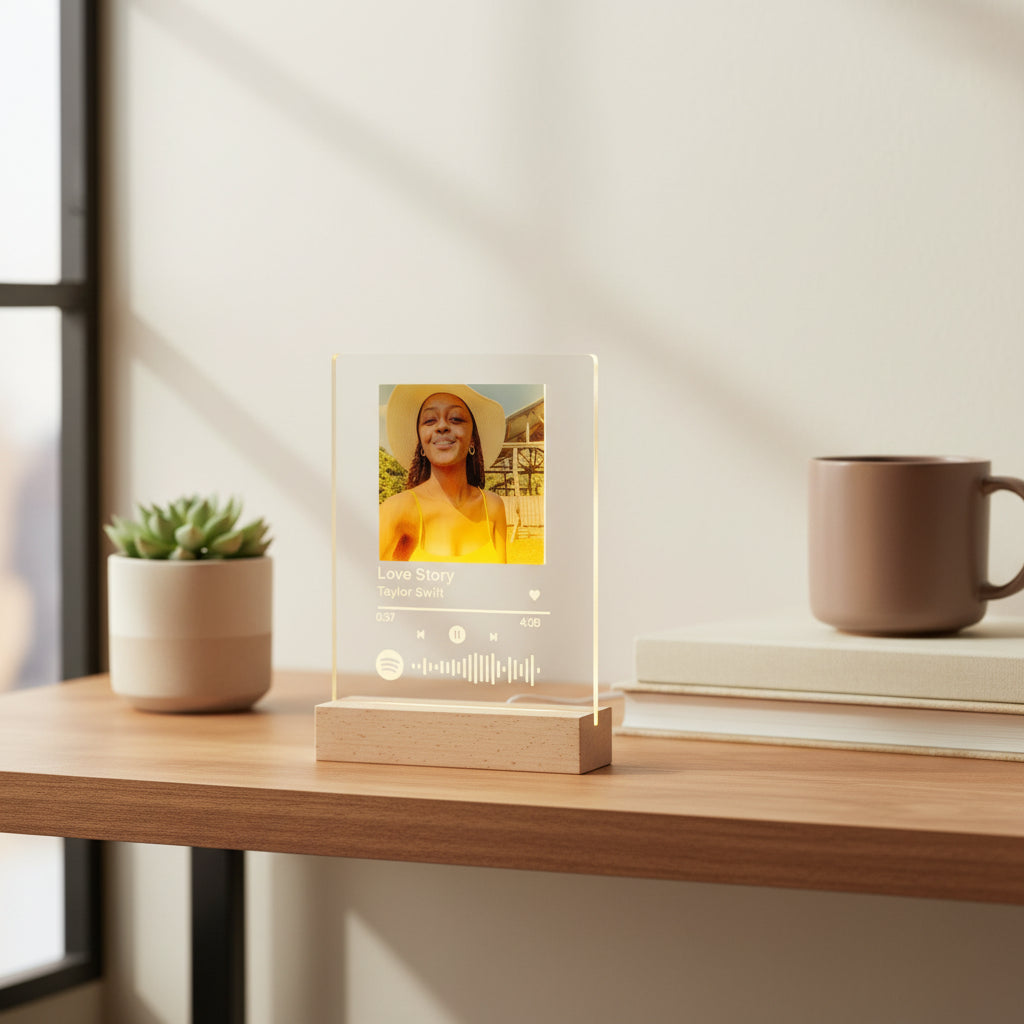 Customised Acrylic Spotify Plaque – Love Story Taylor Swift Personalised Photo Gift