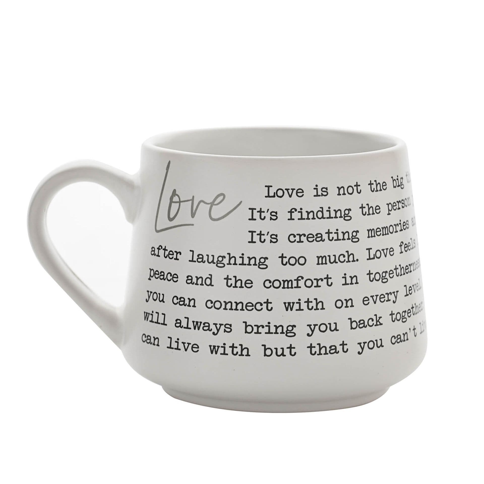 Moments Stoneware Mug - Love