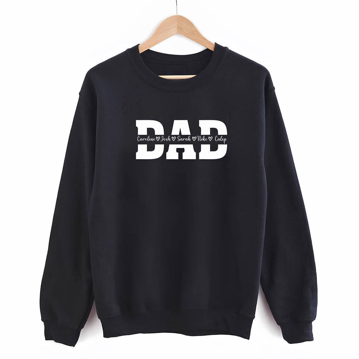 Personalized DAD Sweatshirt with Kids' Names