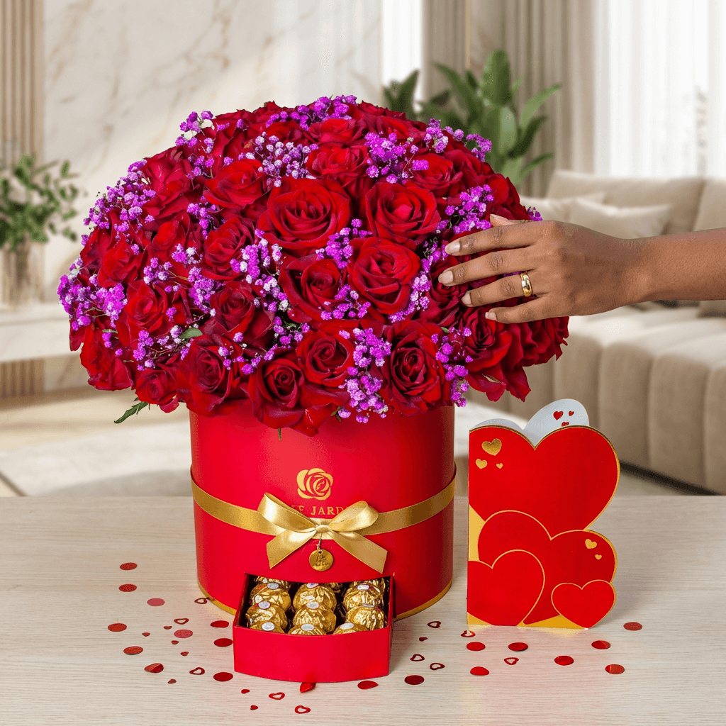 Sweetheart Surprise Flower Box