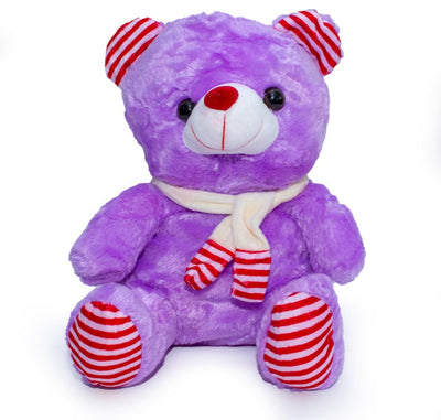 Soft Teddy Bear With Scarf - 30cm