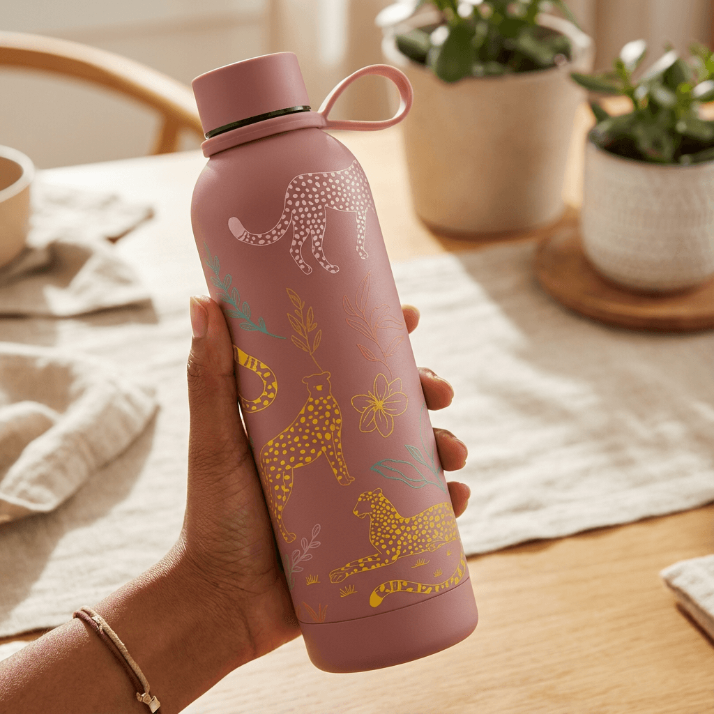 The Art Carte Insulated Bottle - 500ml Terra Rose Edition
