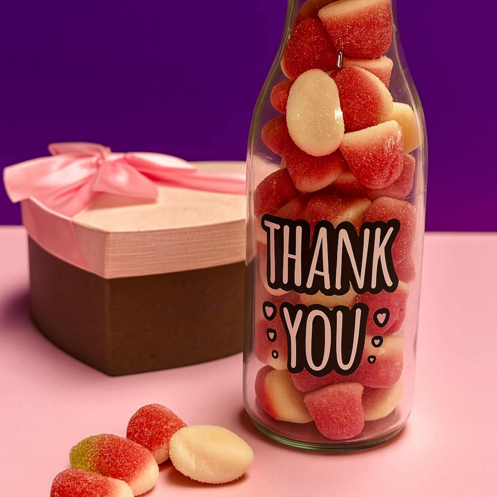 Special Message Gummy Treats in a Bottle