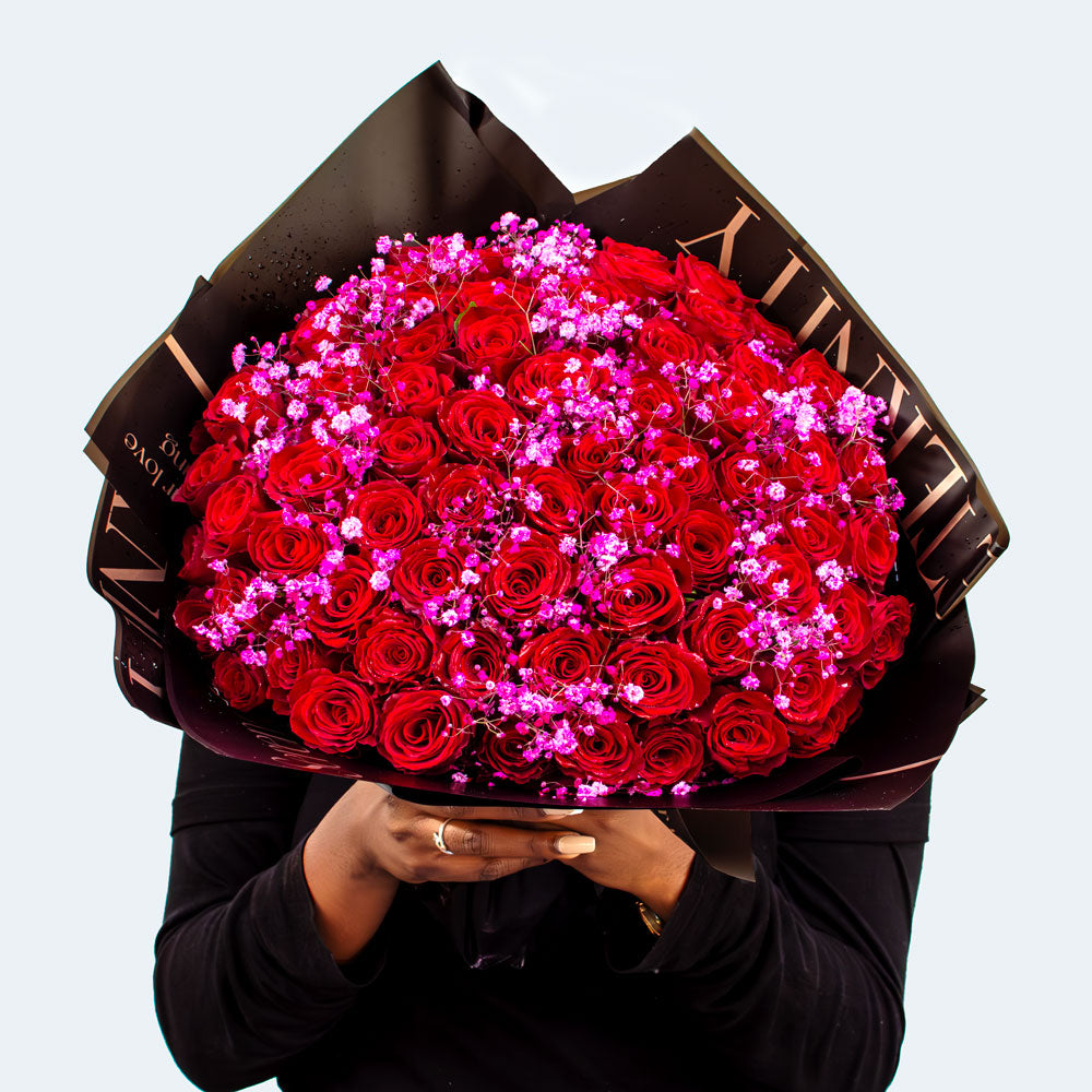 The Elsie Red Roses Bouquet