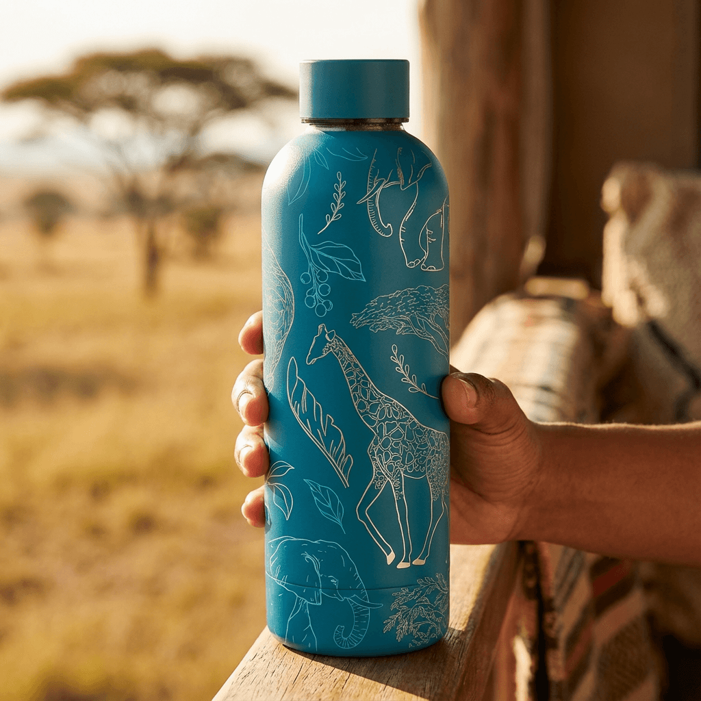 The Art Carte Insulated Bottle - 500ml Blue Edition